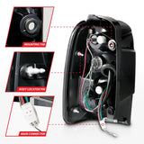 ANZO 2001-2002 Toyota 4 Runner LED Taillights Black ANZO Tail Lights  AXOPROS
