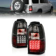 ANZO 2001-2002 Toyota 4 Runner LED Taillights Black ANZO Tail Lights  AXOPROS