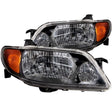 ANZO 2001-2003 Mazda Protege Crystal Headlights Black ANZO Headlights  AXOPROS