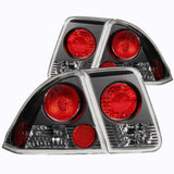 ANZO 2001-2004 Honda Civic Taillights Black ANZO Tail Lights  AXOPROS