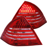 ANZO 2001-2004 Mercedes Benz C Class W203 Taillights Red/Smoke ANZO Tail Lights  AXOPROS