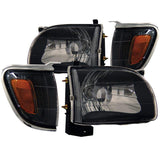 ANZO 2001-2004 Toyota Tacoma Crystal Headlights Black ANZO Headlights  AXOPROS