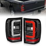 ANZO 2001-2011 Ford  Ranger LED Tail Lights w/ Light Bar Black Housing Clear Lens ANZO Tail Lights  AXOPROS