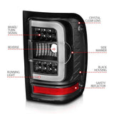 ANZO 2001-2011 Ford  Ranger LED Tail Lights w/ Light Bar Black Housing Clear Lens ANZO Tail Lights  AXOPROS