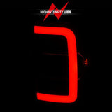 ANZO 2001-2011 Ford  Ranger LED Tail Lights w/ Light Bar Black Housing Clear Lens ANZO Tail Lights  AXOPROS