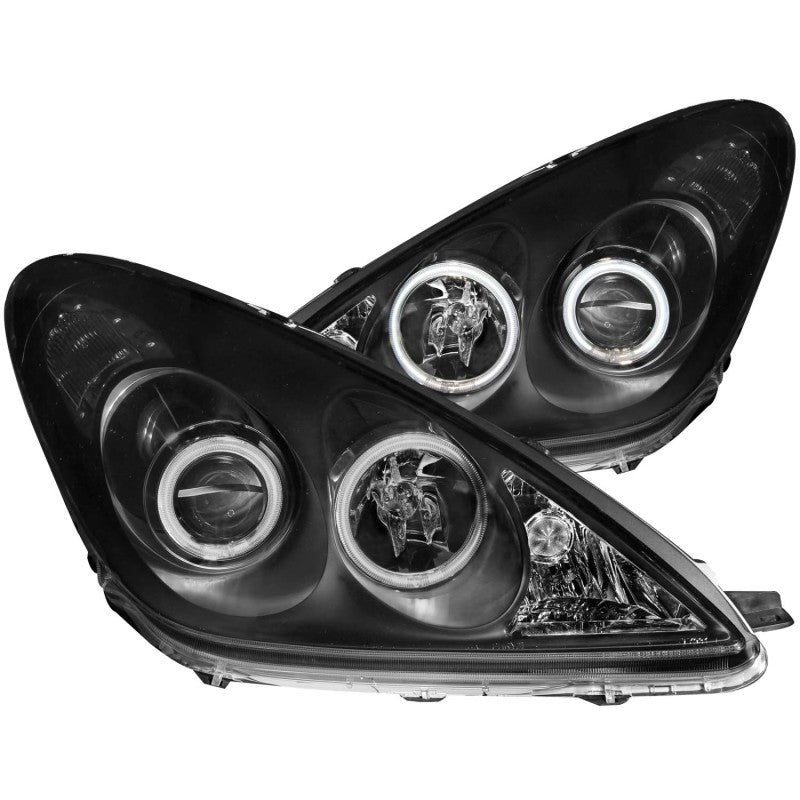 ANZO 2002-2003 Lexus Es300 Projector Headlights w/ Halo Black ANZO Headlights  AXOPROS