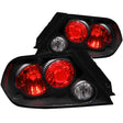 ANZO 2002-2003 Mitsubishi Lancer Taillights Black ANZO Tail Lights  AXOPROS