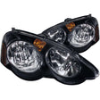 ANZO 2002-2004 Acura Rsx Crystal Headlights Black ANZO Headlights  AXOPROS