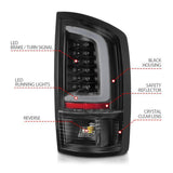 ANZO 2002-2006 Dodge  Ram 1500 LED Tail Lights w/ Light Bar Black Housing Clear Lens ANZO Tail Lights  AXOPROS