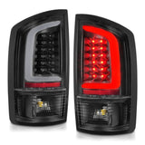 ANZO 2002-2006 Dodge  Ram 1500 LED Tail Lights w/ Light Bar Black Housing Clear Lens ANZO Tail Lights  AXOPROS