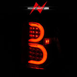 ANZO 2002-2009 Chevrolet Trailblazer LED Tail Lights w/ Light Bar Black Housing Smoke Lens ANZO Tail Lights  AXOPROS