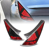 ANZO 2003-2005 Nissan 350Z LED Taillights Black ANZO Tail Lights  AXOPROS