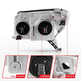 ANZO 2003-2005 Toyota 4Runner Crystal Headlights Black ANZO Headlights  AXOPROS