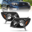 ANZO 2003-2005 Toyota 4Runner Crystal Headlights Black ANZO Headlights  AXOPROS