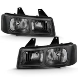 ANZO 2003-2017 Chevy Express Crystal Headlight Black ANZO Headlights  AXOPROS