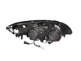 ANZO 2004-2005 Honda Civic Projector Headlights w/ Halo Black ANZO Headlights  AXOPROS