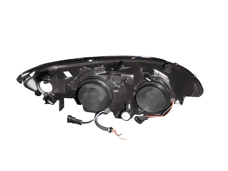 ANZO 2004-2005 Honda Civic Projector Headlights w/ Halo Black ANZO Headlights  AXOPROS