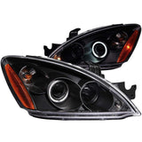 ANZO 2004-2007 Mitsubishi Lancer Projector Headlights w/ Halo Black (CCFL) ANZO Headlights  AXOPROS