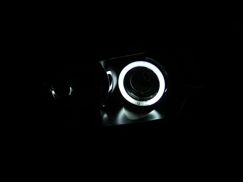 ANZO 2004-2008 Mazda 3 Projector Headlights w/ Halo Black (CCFL) ANZO Headlights  AXOPROS