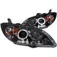 ANZO 2004-2008 Mazda 3 Projector Headlights w/ Halo Black (CCFL) ANZO Headlights  AXOPROS