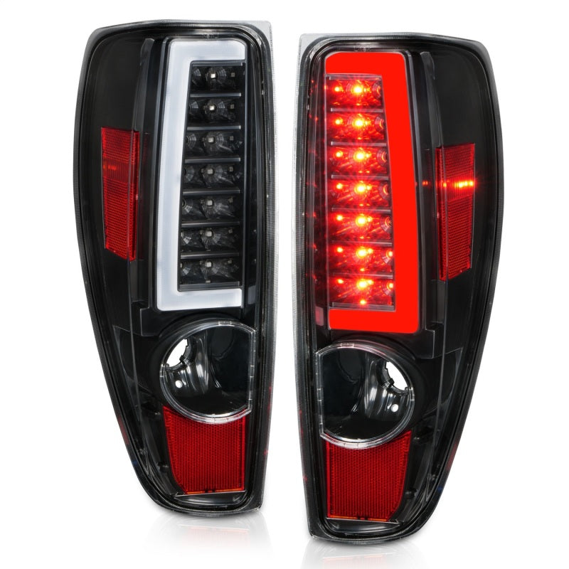 ANZO 2004-2012 Chevrolet Colorado/ GMC Canyon LED Tail Lights w/ Light Bar Black Housing ANZO Tail Lights  AXOPROS