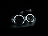 ANZO 2005-2007 Ford Focus Projector Headlights w/ Halo Black ANZO Headlights  AXOPROS