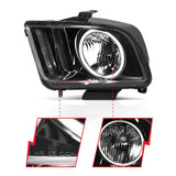 ANZO 2005-2009 Ford Mustang Crystal Headlights w/ Halo Black (CCFL) ANZO Headlights  AXOPROS