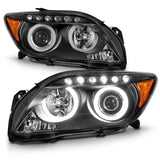 ANZO 2005-2010 Scion Tc Projector Headlights w/ Halo Black (CCFL) ANZO Headlights  AXOPROS