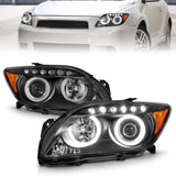 ANZO 2005-2010 Scion Tc Projector Headlights w/ Halo Black (CCFL) ANZO Headlights  AXOPROS