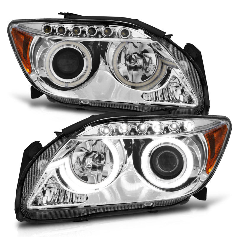 ANZO 2005-2010 Scion Tc Projector Headlights w/ Halo Chrome (CCFL) ANZO Headlights  AXOPROS