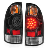 ANZO 2005-2015 Toyota Tacoma LED Taillights Black ANZO Tail Lights  AXOPROS