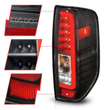 ANZO 2005-2021 Nissan Frontier LED Taillights Black Housing/Clear Lens ANZO Tail Lights  AXOPROS