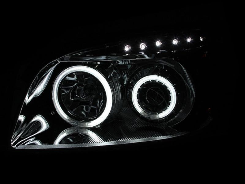 ANZO 2006-2008 Toyota Rav4 Projector Headlights w/ Halo Black ANZO Headlights  AXOPROS