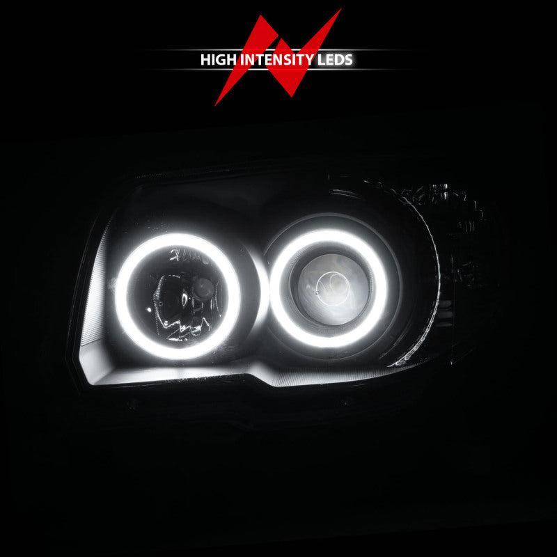 ANZO 2006-2009 Toyota 4Runner Projector Headlights w/ Halo Black ANZO Headlights  AXOPROS