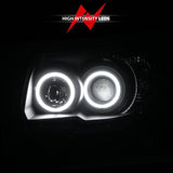 ANZO 2006-2009 Toyota 4Runner Projector Headlights w/ Halo Black ANZO Headlights  AXOPROS