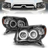 ANZO 2006-2009 Toyota 4Runner Projector Headlights w/ Halo Black ANZO Headlights  AXOPROS
