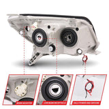 ANZO 2006-2009 Toyota 4Runner Projector Headlights w/ Halo Black ANZO Headlights  AXOPROS