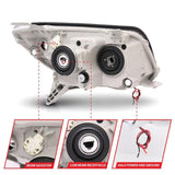 ANZO 2006-2009 Toyota 4Runner Projector Headlights w/ Halo Black ANZO Headlights  AXOPROS