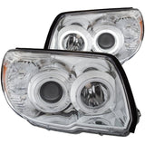 ANZO 2006-2009 Toyota 4Runner Projector Headlights w/ Halo Chrome ANZO Headlights  AXOPROS
