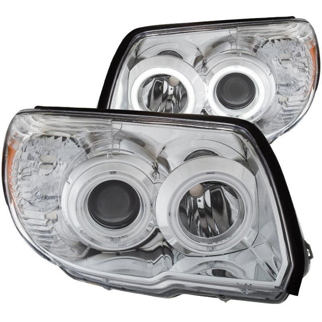 ANZO 2006-2009 Toyota 4Runner Projector Headlights w/ Halo Chrome ANZO Headlights  AXOPROS