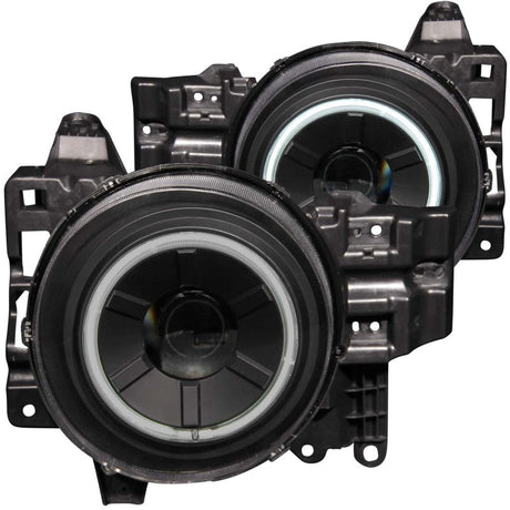 ANZO 2007-2013 Toyota Fj Cruiser Projector Headlights w/ Halo Black ANZO Headlights  AXOPROS