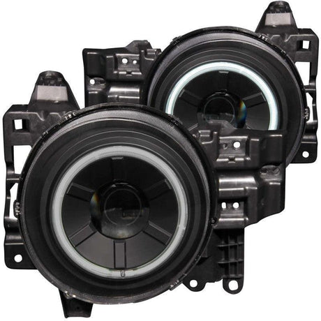 ANZO 2007-2013 Toyota Fj Cruiser Projector Headlights w/ Halo Black ANZO Headlights  AXOPROS