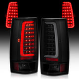 ANZO 2007-2014 Chevy Tahoe LED Taillight Plank Style Black w/Smoke Lens ANZO Tail Lights  AXOPROS