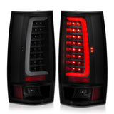 ANZO 2007-2014 Chevy Tahoe LED Taillight Plank Style Black w/Smoke Lens ANZO Tail Lights  AXOPROS