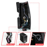 ANZO 2007-2014 Chevy Tahoe LED Taillight Plank Style Black w/Smoke Lens ANZO Tail Lights  AXOPROS