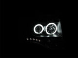 ANZO 2007-2014 Ford Expedition Projector Headlights w/ Halo Black ANZO Headlights  AXOPROS