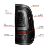 ANZO 2008-2016 Ford  F-250  LED Tail w/ Lights Bar Black Housing Smoke Lens ANZO Headlights  AXOPROS