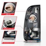 ANZO 2008-2016 Ford  F-250  LED Tail w/ Lights Bar Black Housing Smoke Lens ANZO Headlights  AXOPROS