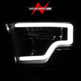 ANZO 2009-2020 Dodge Ram 1500 Full LED Square Projector Headlights w/ Chrome Housing Black Amber ANZO Headlights  AXOPROS