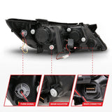 ANZO 2011-2013 Kia Optima Projector Headlights w/ Halo Black (CCFL) ANZO Headlights  AXOPROS